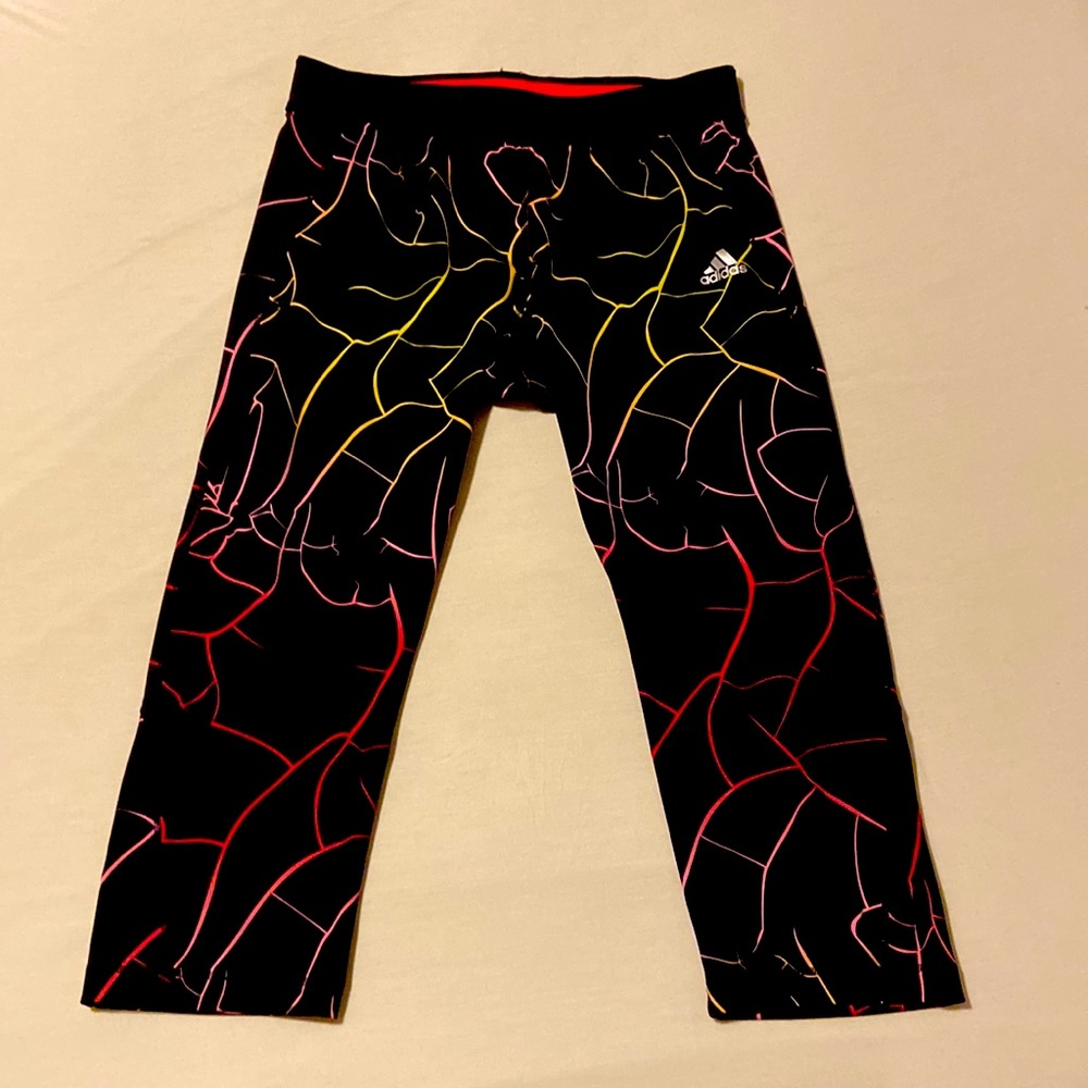 Adidas neon Capri leggings